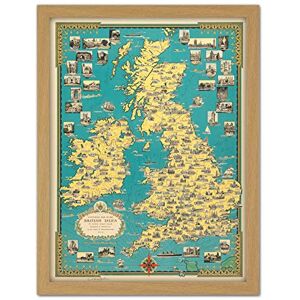 Fine Art Prints Chase 1939 Pictorial Map British Isles Buildings Large Framed Art Print Poster Wall Decor 18x24 in Fine Art Prints Chase 1939 Pictorial Map British Isles Buildings Large Framed Art Print Poster Wall Decor 18x24 in