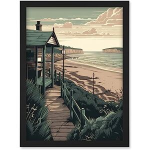 Artery8 - Summer Beach House - Framed Wall Art Artery8 - Summer Beach House - Framed Wall Art