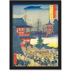 Artery8 Asakusa Fair Edo Province Utagawa Hiroshige Japanese Woodblock Artwork Framed Wall Art Print A4 Artery8 Asakusa Fair Edo Province Utagawa Hiroshige Japanese Woodblock Artwork Framed Wall Art Print A4