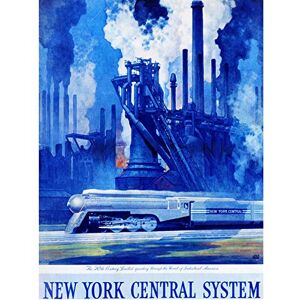 Wee Blue Coo New York Central System Train Industrial Unframed Wall Art Print Poster Home Decor Premium Wee Blue Coo New York Central System Train Industrial Unframed Wall Art Print Poster Home Decor Premium