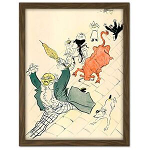 Artery8 Toulouse-Lautrec The Enraged Cow Bull Painting Artwork Framed Wall Art Print 18X24 Inch Artery8 Toulouse-Lautrec The Enraged Cow Bull Painting Artwork Framed Wall Art Print 18X24 Inch