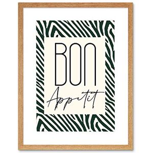 Wee Blue Coo Kitchen Zebra Bon Appetit Typography Artwork Framed Wall Art Print 12X16 Inch Wee Blue Coo Kitchen Zebra Bon Appetit Typography Artwork Framed Wall Art Print 12X16 Inch