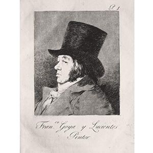 Fine Art Prints Goya Y Lucientes Francisco De Selbstportrait, großer Kunstdruck auf Leinwand, Premium-Poster Fine Art Prints Goya Y Lucientes Francisco De Selbstportrait, großer Kunstdruck auf Leinwand, Premium-Poster