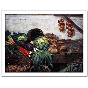 Fine Art Prints Macgregor The Vegetable Stall Still Life Food Painting Large Framed Art Print Poster Wall Decor 18x24 in Fine Art Prints Macgregor The Vegetable Stall Still Life Food Painting Large Framed Art Print Poster Wall Decor 18x24 in