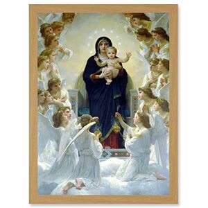 Artery8 - Virgin With Angels - A4 - Framed - Wall Art Print Artery8 - Virgin With Angels - A4 - Framed - Wall Art Print
