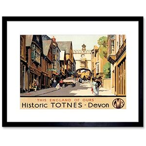 Wee Blue Coo Travel Totnes Devon Gwr Old Town UK Village High Street Framed Wall Art Print Wee Blue Coo Travel Totnes Devon Gwr Old Town UK Village High Street Framed Wall Art Print
