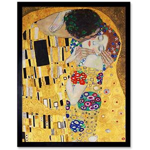 Wee Blue Coo Klimt The Kiss Art Print Framed Poster Wall Decor 12x16 inch Wee Blue Coo Klimt The Kiss Art Print Framed Poster Wall Decor 12x16 inch