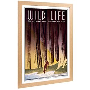Big Box Art Framed Print of Vintage WPA Poster Wild Life Design Wall Art Picture Home Decor for Kitchen, Living, Dining Room, Bedroom, Hallway, Office, Oak, A2 / 24.5x18 Inch / 62x45cm Big Box Art Framed Print of Vintage WPA Poster Wild Life Design Wall Art Picture Home Decor for Kitchen, Living, Dining Room, Bedroom, Hallway, Office, Oak, A2 / 24.5x18 Inch / 62x45cm