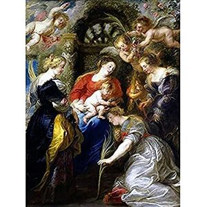 Fine Art Prints Rubens Kronen der Heiligen Katharine, ungerahmt, Wandkunstdruck, Poster, Heimdekoration, Premium Fine Art Prints Rubens Kronen der Heiligen Katharine, ungerahmt, Wandkunstdruck, Poster, Heimdekoration, Premium