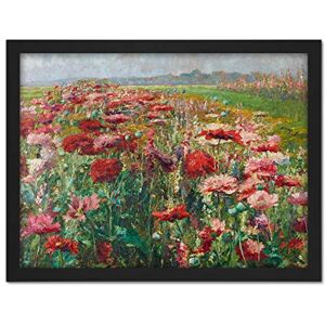 Artery8 Florian Flowering Poppies Meadow Flowers Painting Artwork Framed Wall Art Print 18X24 Inch Artery8 Florian Flowering Poppies Meadow Flowers Painting Artwork Framed Wall Art Print 18X24 Inch