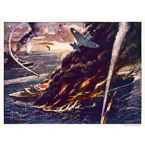 Wee Blue Coo Paintings War Military Naval Battle Coral Sea Wwii Pacific Japan Art Print Poster Wall Decor 12X16 Inch Wee Blue Coo Paintings War Military Naval Battle Coral Sea Wwii Pacific Japan Art Print Poster Wall Decor 12X16 Inch