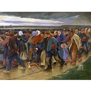 Fine Art Prints Laermans Emigrants Last Look People Crowd Painting Extra Large Art Print Wall Mural Poster Premium XL Fine Art Prints Laermans Emigrants Last Look People Crowd Painting Extra Large Art Print Wall Mural Poster Premium XL