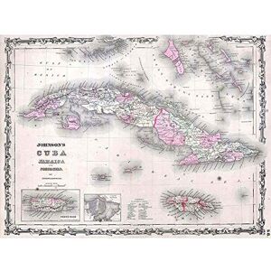 Wee Blue Coo Geography Map Illustrated Antique Johnson Caribbean Art Print Poster Wall Decor 12X16 Inch Wee Blue Coo Geography Map Illustrated Antique Johnson Caribbean Art Print Poster Wall Decor 12X16 Inch