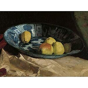 Artery8 De Zwart Still Life Apples Delft Blue Bowl Painting Unframed Wall Art Print Poster Home Decor Premium Artery8 De Zwart Still Life Apples Delft Blue Bowl Painting Unframed Wall Art Print Poster Home Decor Premium