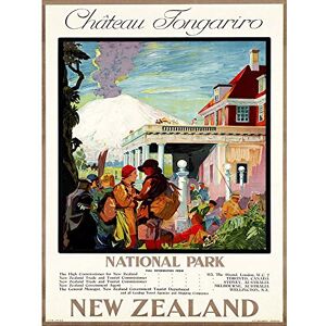 Wee Blue Coo Travel Hotel Advert National Park Tongariro Zealand Art Print Poster Wall Decor 12X16 Inch Wee Blue Coo Travel Hotel Advert National Park Tongariro Zealand Art Print Poster Wall Decor 12X16 Inch