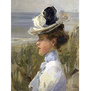 Artery8 Isaac Israels Young Woman Gazing At The Sea Unframed Wall Art Print Poster Home Decor Premium Artery8 Isaac Israels Young Woman Gazing At The Sea Unframed Wall Art Print Poster Home Decor Premium