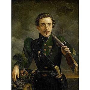 Artery8 Engelberts Self Portrait In Uniform Of The Rifles Unframed Wall Art Print Poster Home Decor Premium Artery8 Engelberts Self Portrait In Uniform Of The Rifles Unframed Wall Art Print Poster Home Decor Premium