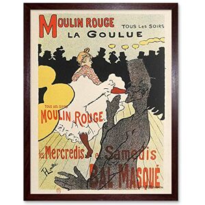 Artery8 Toulouse-Lautrec Dancer La Goulue Moulin Rouge Advert Art Print Framed Poster Wall Decor 12x16 inch Artery8 Toulouse-Lautrec Dancer La Goulue Moulin Rouge Advert Art Print Framed Poster Wall Decor 12x16 inch
