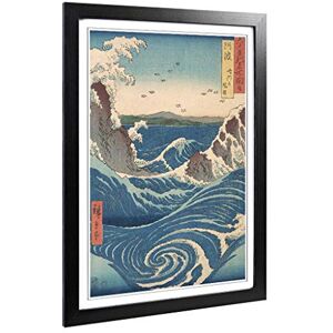 Big Box Art Framed Print of Hiroshige Japanese Oriental Awa Province, Naruto Whirlpools Copy Design Wall Art Picture Home Decor for Living Room, Bedroom, Black, A2 / 24.5x18 Inch / 62x45cm Big Box Art Framed Print of Hiroshige Japanese Oriental Awa Province, Naruto Whirlpools Copy Design Wall Art Picture Home Decor for Living Room, Bedroom, Black, A2 / 24.5x18 Inch / 62x45cm
