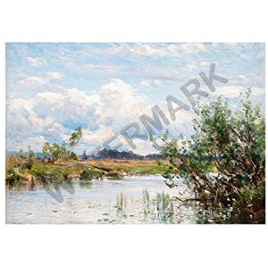 Wee Blue Coo Painting Munsterhjelm Summer Morning Wall Art Print Wee Blue Coo Painting Munsterhjelm Summer Morning Wall Art Print