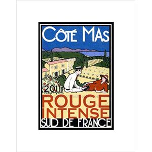 Wee Blue Coo Ad Drink Alcohol Wine Vino Red Rouge Vineyard France Wall Art Print Wee Blue Coo Ad Drink Alcohol Wine Vino Red Rouge Vineyard France Wall Art Print