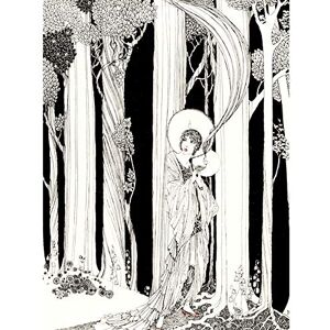 Wee Blue Coo Art Deco Portrait Forest Unframed Art Print Poster Wall Decor 12X16 Inch Wee Blue Coo Art Deco Portrait Forest Unframed Art Print Poster Wall Decor 12X16 Inch