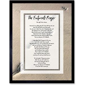 Artery8 God Jesus Footprints In The Sand Poem Inspirational Art Print Framed Poster Wall Decor 12x16 inch Artery8 God Jesus Footprints In The Sand Poem Inspirational Art Print Framed Poster Wall Decor 12x16 inch