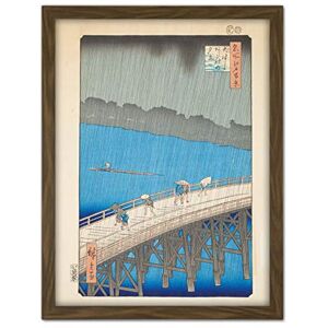 Fine Art Prints Ando Hiroshige Downpour At Ohashi Bridge Famous Views Of Edo Large Framed Art Print Poster Wall Decor 18x24 Fine Art Prints Ando Hiroshige Downpour At Ohashi Bridge Famous Views Of Edo Large Framed Art Print Poster Wall Decor 18x24