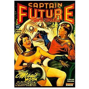 Wee Blue Coo Comic Captain Future Man Tomorrow Sci Fi Monster Picture Wall Art Print Wee Blue Coo Comic Captain Future Man Tomorrow Sci Fi Monster Picture Wall Art Print