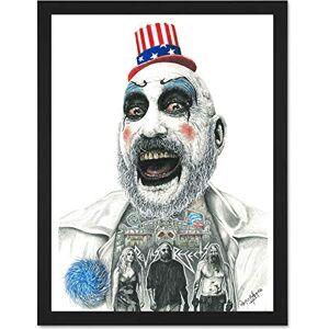 Wee Blue Coo Wayne Maguire Tattooed Captain Spaulding Inked Ikon Large Framed Art Print Poster Wall Decor 18x24 inch Wee Blue Coo Wayne Maguire Tattooed Captain Spaulding Inked Ikon Large Framed Art Print Poster Wall Decor 18x24 inch