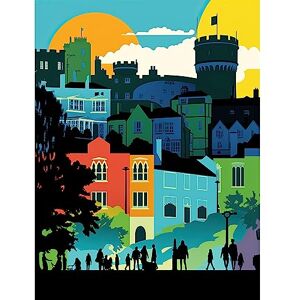 Artery8 Nottingham City Abstract Multicoloured Cityscape Large Wall Art Poster Print Thick Paper 18X24 Inch Artery8 Nottingham City Abstract Multicoloured Cityscape Large Wall Art Poster Print Thick Paper 18X24 Inch