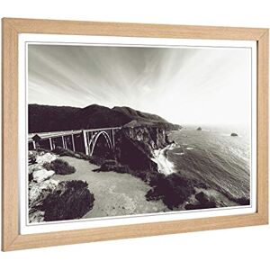 Big Box Art Framed Print of Seascape Bixby Creek Bridge Big Sur California Design Wall Art Picture Home Decor for Kitchen, Living Room, Bedroom, Hallway, Oak, A2 / 24.5x18 Inch / 62x45cm Big Box Art Framed Print of Seascape Bixby Creek Bridge Big Sur California Design Wall Art Picture Home Decor for Kitchen, Living Room, Bedroom, Hallway, Oak, A2 / 24.5x18 Inch / 62x45cm