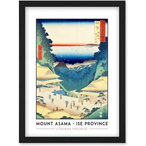 Wee Blue Coo Mount Asama, Teahouses on the Mountain Pass Ise Province Utagawa Hiroshige Japanese Woodblock Classic Collection Artwork Framed Wall Art Print A4 Wee Blue Coo Mount Asama, Teahouses on the Mountain Pass Ise Province Utagawa Hiroshige Japanese Woodblock Classic Collection Artwork Framed Wall Art Print A4