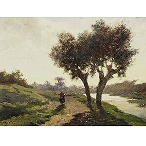 Artery8 Paul Gabriel Landscape With Two Trees Painting Unframed Wall Art Print Poster Home Decor Premium Artery8 Paul Gabriel Landscape With Two Trees Painting Unframed Wall Art Print Poster Home Decor Premium