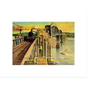 Wee Blue Coo Ad Centenary Brunel Royal Albert Bridge Saltash UK Wall Art Print Wee Blue Coo Ad Centenary Brunel Royal Albert Bridge Saltash UK Wall Art Print