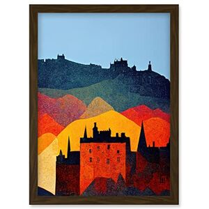 Wee Blue Coo Edinburgh in Autumn Scotland Scottish Modern Folk Art Multi Coloured Cityscape Artwork Framed Wall Art Print A4 Wee Blue Coo Edinburgh in Autumn Scotland Scottish Modern Folk Art Multi Coloured Cityscape Artwork Framed Wall Art Print A4