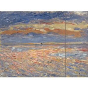 Artery8 Pierre Auguste Renoir Sunset 1879 Or 1881 Painting XL Giant Panel Poster (8 Sections) Artery8 Pierre Auguste Renoir Sunset 1879 Or 1881 Painting XL Giant Panel Poster (8 Sections)