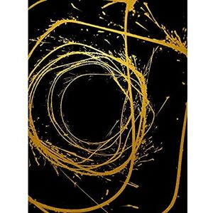 Artery8 Gold Effect Yellow Black Paint Splat Wire Abstract Art Print Canvas Premium Wall Decor Poster Mural Artery8 Gold Effect Yellow Black Paint Splat Wire Abstract Art Print Canvas Premium Wall Decor Poster Mural