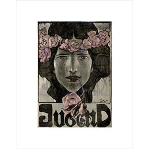 Wee Blue Coo Advert Cultural Magazine Cover Jugend Rose Nouveau Wall Art Print Wee Blue Coo Advert Cultural Magazine Cover Jugend Rose Nouveau Wall Art Print