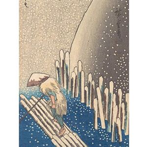 Artery8 Hiroshige Snow On The Sumida River Japanese Painting Extra Large XL Wall Art Poster Print Artery8 Hiroshige Snow On The Sumida River Japanese Painting Extra Large XL Wall Art Poster Print