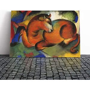 Big Box Art Franz Marc The Red Bull Canvas Print Gallery Wrapped 30mm Frame Wall Art 20x14 inches Ready to Hang Modern Animals Picture Living Room Bedroom Lounge Office Big Box Art Franz Marc The Red Bull Canvas Print Gallery Wrapped 30mm Frame Wall Art 20x14 inches Ready to Hang Modern Animals Picture Living Room Bedroom Lounge Office