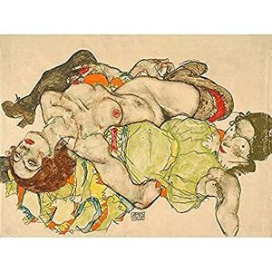 Fine Art Prints Egon Schiele Female Lovers 1915 Unframed Wall Art Print Poster Home Decor Premium Fine Art Prints Egon Schiele Female Lovers 1915 Unframed Wall Art Print Poster Home Decor Premium