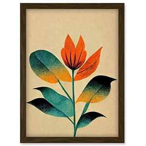Doppelganger33 LTD Tiger Orange Flower Illustration Abstract Tropical Floral Artwork Framed Wall Art Print A4 Doppelganger33 LTD Tiger Orange Flower Illustration Abstract Tropical Floral Artwork Framed Wall Art Print A4