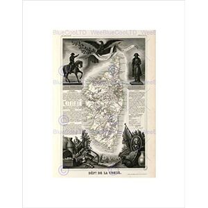 Wee Blue Coo MAP OLD FRANCE LEVASSEUR CORSICA DEPARTMENT BLACK FRAMED ART PRINT B12X3623 Wee Blue Coo MAP OLD FRANCE LEVASSEUR CORSICA DEPARTMENT BLACK FRAMED ART PRINT B12X3623