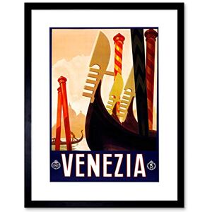 Wee Blue Coo Travel Venice Italy Gondola Canal Ad Framed Art Print Picture F12X1468 Wee Blue Coo Travel Venice Italy Gondola Canal Ad Framed Art Print Picture F12X1468