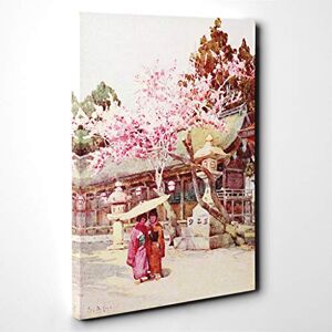 Big Box Art Canvas Print Wall Art Ella Du Cane Japanese Oriental The time of The Plum Blossoms Framed Picture Home Decor for Kitchen, Living Room, Bedroom, Multi-Colour, 20x14 Inch Big Box Art Canvas Print Wall Art Ella Du Cane Japanese Oriental The time of The Plum Blossoms Framed Picture Home Decor for Kitchen, Living Room, Bedroom, Multi-Colour, 20x14 Inch
