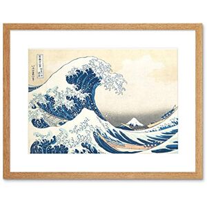 Wee Blue Coo Hokusai Great Wave off Kanagawa Framed Wall Art Print Wee Blue Coo Hokusai Great Wave off Kanagawa Framed Wall Art Print