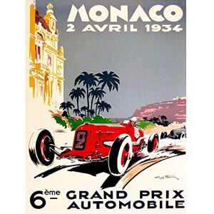 Wee Blue Coo Vintage Advert Transport Grand Prix Monaco Art Print Poster Wall Decor 12X16 Inch Wee Blue Coo Vintage Advert Transport Grand Prix Monaco Art Print Poster Wall Decor 12X16 Inch