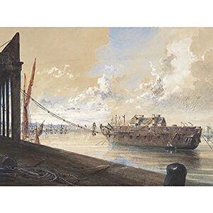 Artery8 Dudley Frigate Iris Thames Greenwich London Painting Unframed Wall Art Print Poster Home Decor Premium Artery8 Dudley Frigate Iris Thames Greenwich London Painting Unframed Wall Art Print Poster Home Decor Premium