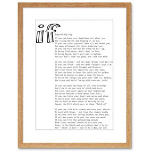 Wee Blue Coo Quote Motivation Rudyard Kipling If White Framed Wall Art Print Wee Blue Coo Quote Motivation Rudyard Kipling If White Framed Wall Art Print